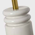 Feikudo Medium Table Lamp, Glossy White, 25.9"H