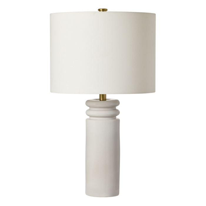 Feikudo Medium Table Lamp, Glossy White, 25.9"H