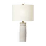 Feikudo Medium Table Lamp, Glossy White, 25.9"H
