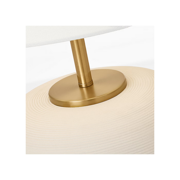 Fanny Wide Table Lamp, Matte Concrete, 22.6"