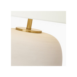 Fanny Wide Table Lamp, Matte Concrete, 22.6"