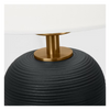Fanny Small Table Lamp, Rough Black Ceramic
