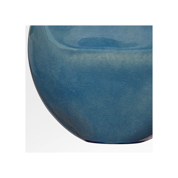 Pente Table Lamp - Deep Ocean Crackle, 27"H