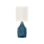 Pente Table Lamp - Deep Ocean Crackle, 27"H