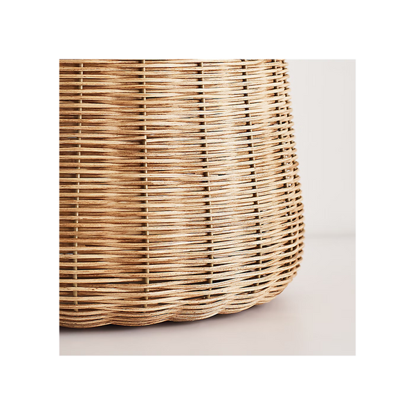 Dumar Medium Table Lamp - Blonde Rattan, 20.5"H