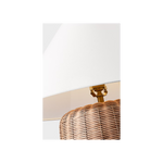 Dumar Medium Table Lamp - Blonde Rattan, 20.5"H