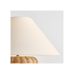 Dumar Medium Table Lamp - Blonde Rattan, 20.5"H