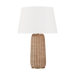 Dumar Large Table Lamp, Blonde Rattan