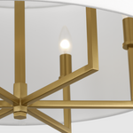 Danica Large Hanging Shade, Burnished Brass, 25" Dia