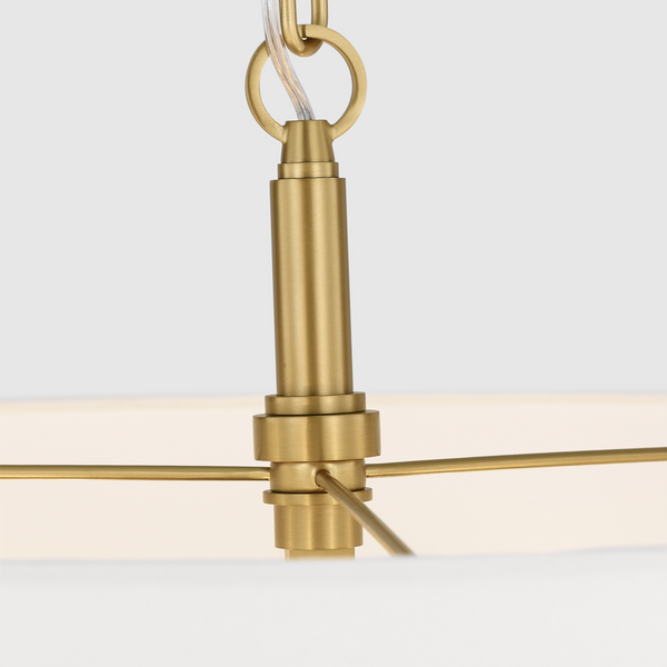 Danica Large Hanging Shade, Burnished Brass, 25" Dia