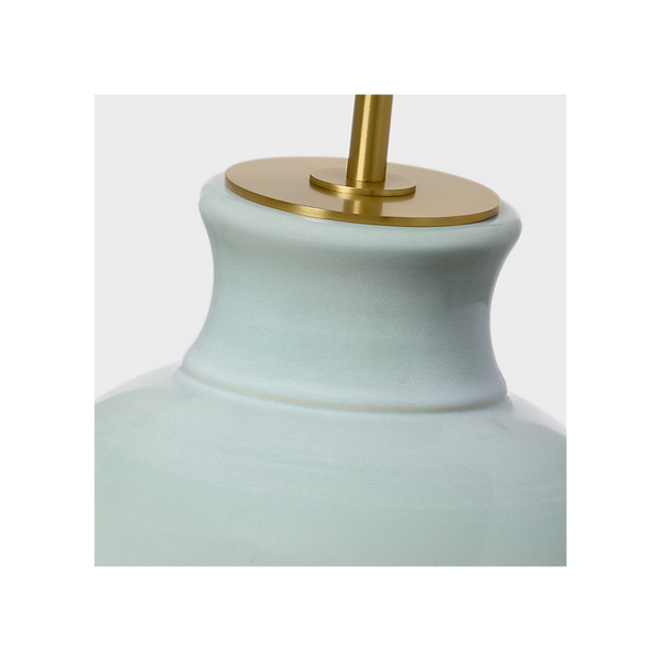 Nova Medium Table Lamp - Silk Green, 27.62"H