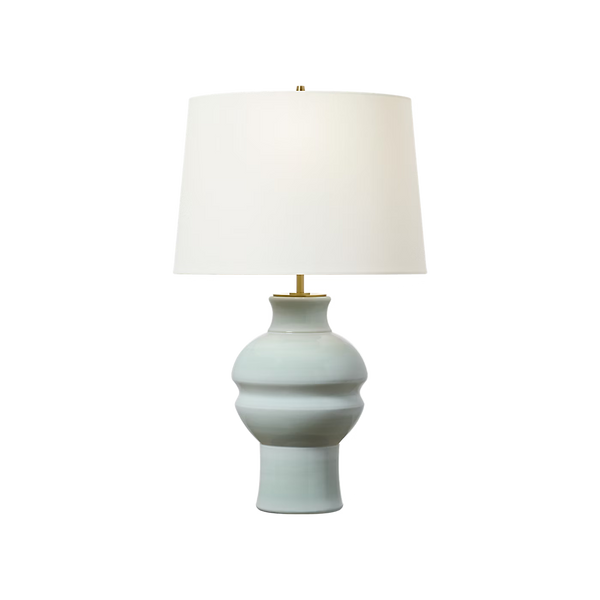 Nova Medium Table Lamp - Silk Green, 27.62"H