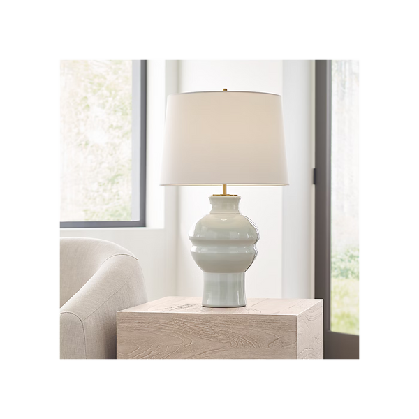 Nova Medium Table Lamp - Silk Green, 27.62"H
