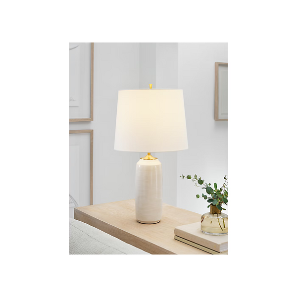 Cato Medium Table Lamp - Natural White, 27.75"H