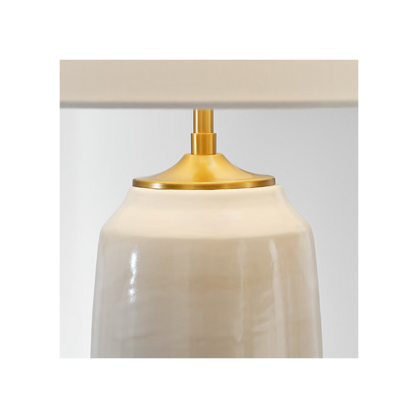 Cato Medium Table Lamp - Natural White, 27.75"H