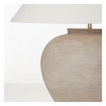 Casey Medium Table Lamp, Silt Grey Ceramic, 24.5"H