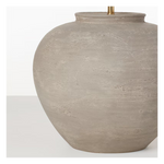 Casey Medium Table Lamp, Silt Grey Ceramic, 24.5"H