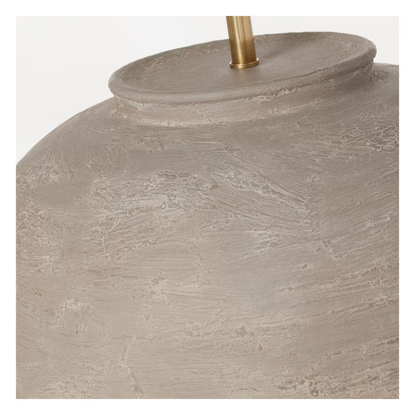 Casey Medium Table Lamp, Silt Grey Ceramic, 24.5"H