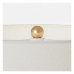 Casey Medium Table Lamp, Silt Grey Ceramic, 24.5"H