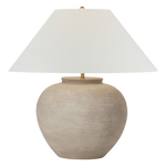 Casey Medium Table Lamp, Silt Grey Ceramic, 24.5"H