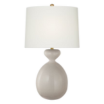 Gannet Table Lamp, Bone Craquelure, 29.25"H