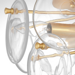 Loire Medium Tiered Flush Mount, Gild