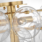 Loire Medium Tiered Flush Mount, Gild