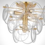 Loire Medium Tiered Flush Mount, Gild