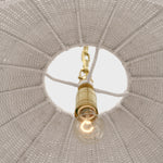 Kokomo 32" Wide Pendant, Antique Burnished Brass/Chalk Wicker