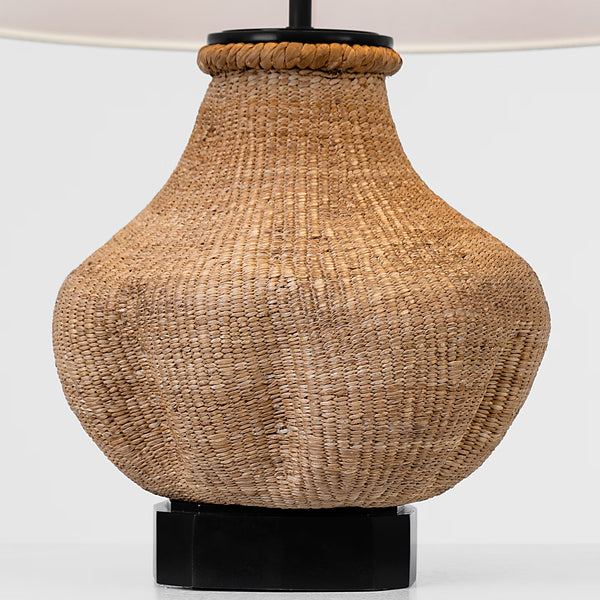 Tahiti Table Lamp, Toast, 25"