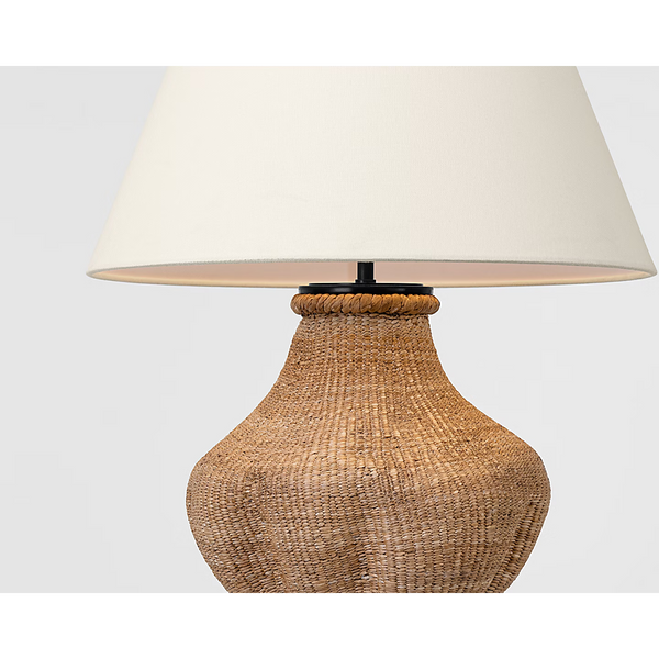 Tahiti Table Lamp, Toast, 25"