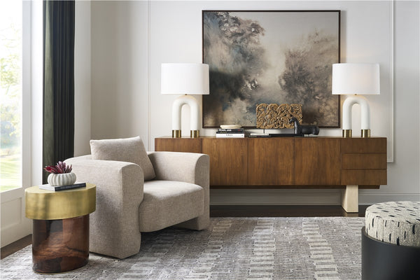 Edge Entertainment Center - Light Umber, 100"W x 19"D x 32"H