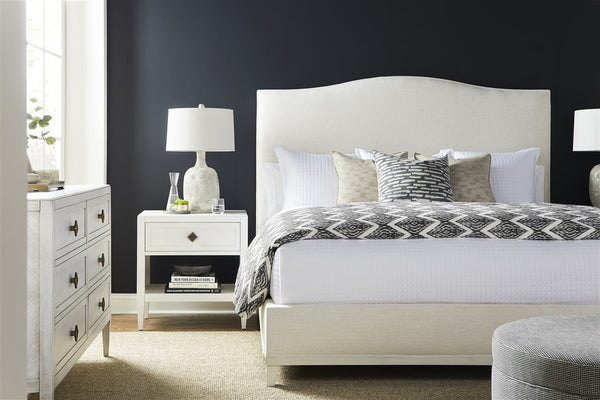 Clara King Bed - Nomad Snow