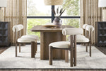 Wright Dining Chair, Jackpot Chalk Performance Fabric / Saddle Finish