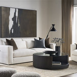 Sae Spot Table, Black Marble Base / Ink Top