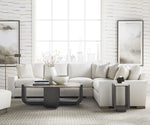 Paxton 2 Piece Sectional, RAF, Nomad Snow Crypton Performance Fabric, 126.5" x 101"