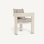 Victoria Dining Chair - Aluminum Bone/Bateau Cocoon