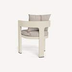Victoria Dining Chair - Aluminum Bone/Bateau Cocoon