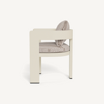 Victoria Dining Chair - Aluminum Bone/Bateau Cocoon