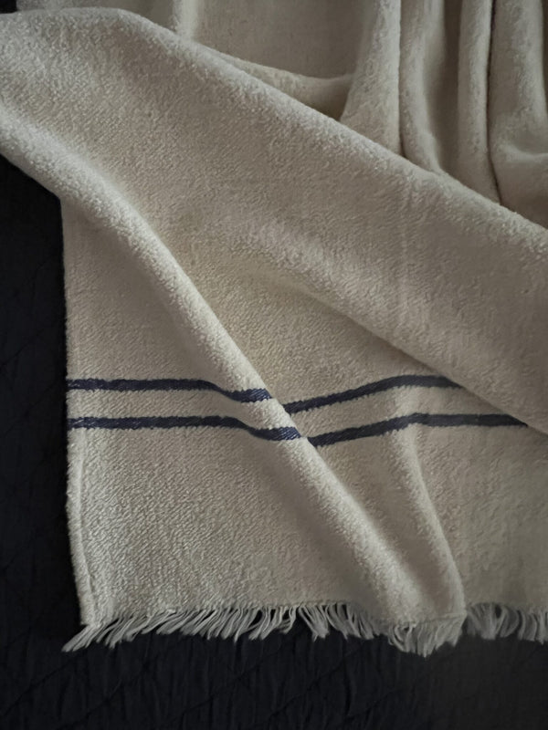 Varsity Oversized Throw, 50″ x 90″, Blue Stripe