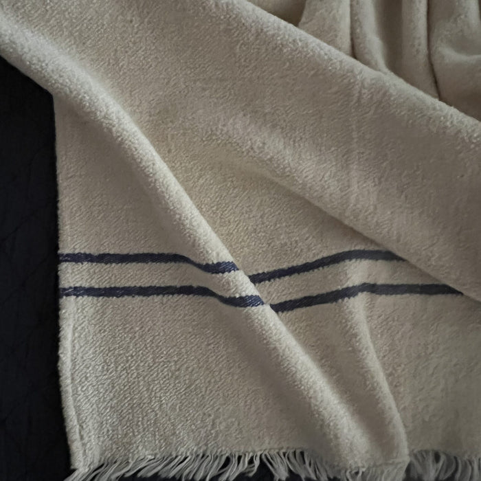 Varsity Oversized Throw, 50″ x 90″, Blue Stripe