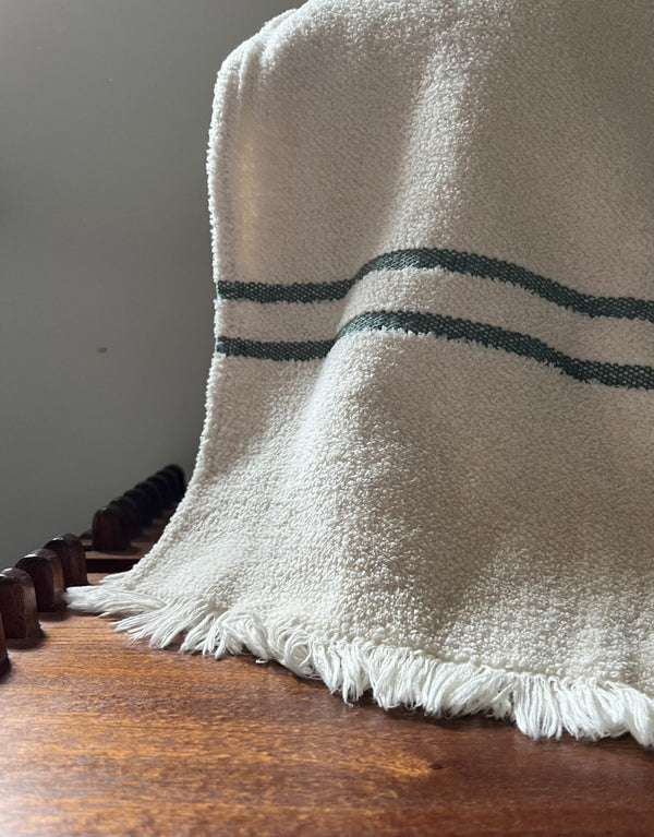 Varsity Oversized Throw, 50″ x 90″, Green Stripe