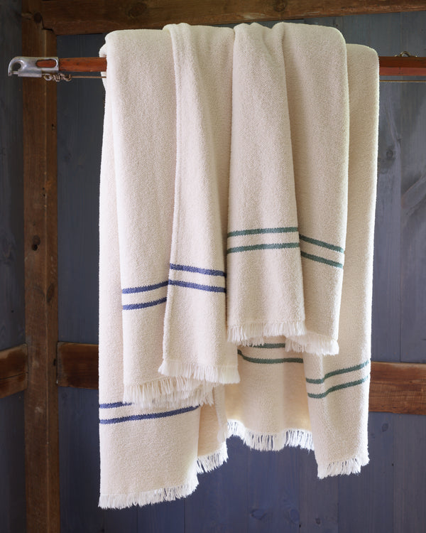 Varsity Oversized Throw, 50″ x 90″, Green Stripe