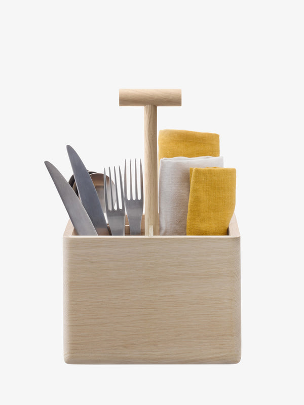 Oak Cutlery Holder