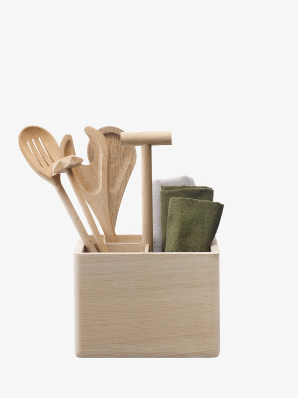 Oak Cutlery Holder
