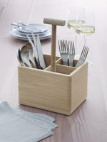 Oak Cutlery Holder