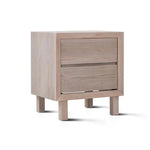 Dia 20" 2-Drawer Nightstand, Elm Cream