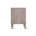 Dia 20" 2-Drawer Nightstand, Elm Cream