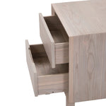 Dia 20" 2-Drawer Nightstand, Elm Cream