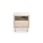 Dia 20" 1-Drawer Nightstand, Elm Cream